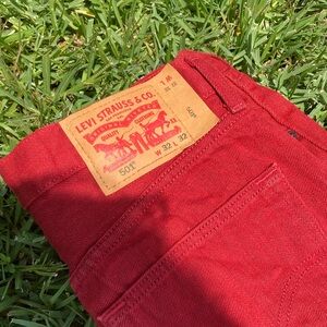Levi's Bold Red Jeans